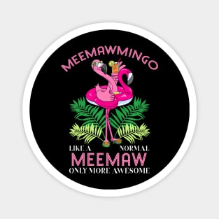 Meemawmingo Meemaw Flamingo Love Grandma Grandmother Gramma Magnet